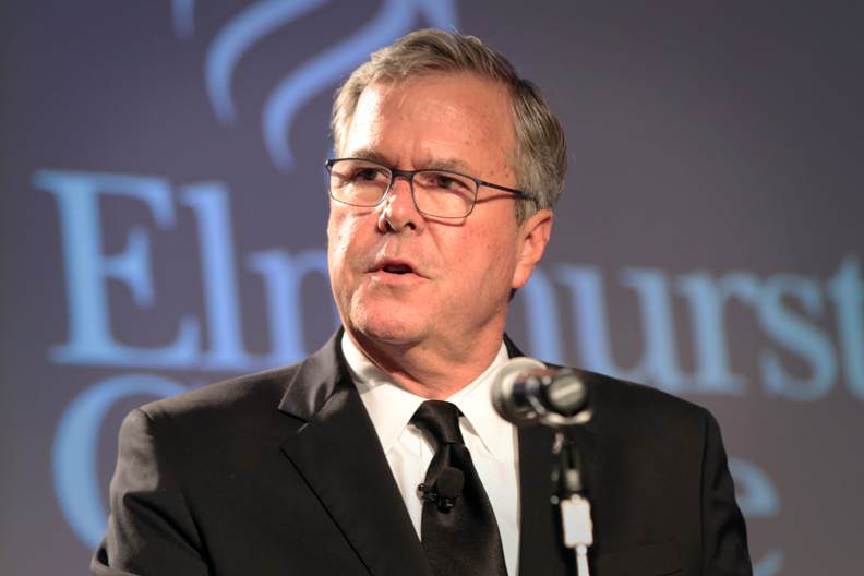 Governor Jeb Bush speaks at the 11th Annual Elmhurst College Governmental Forum