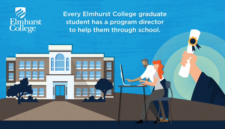 As you're preparing for graduate school, remember every Elmhurst College graduate student has a program director to help them through school.