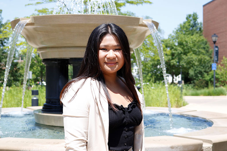 Elmhurst College student Alissa Bulaon secured an internship with Ulta Beauty.