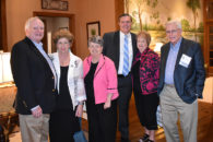 Elmhurst University alumni and President Troy D. VanAken at the President's Road Trip event in Naples, FL.