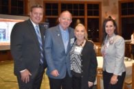 Elmhurst University alumni and President Troy D. VanAken at the President's Road Trip event in Naples, FL.