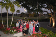 Elmhurst University alumni pose for a group photo during the President's Road Trip event in Naples, FL.