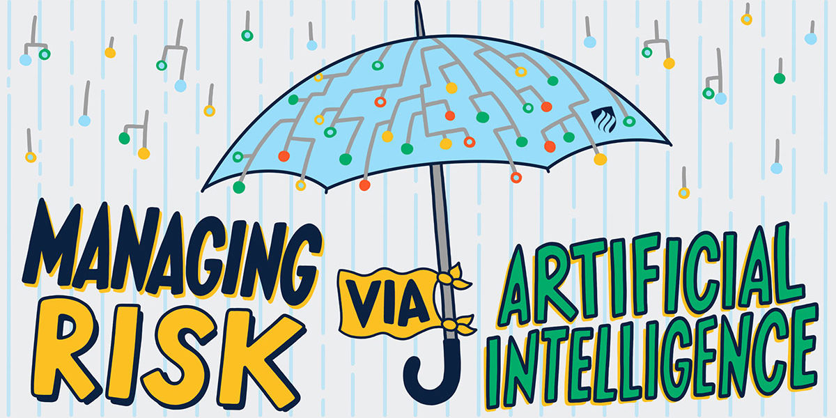 an illustration of an umbrella represents how companies are