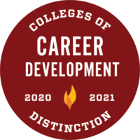 Colleges of Distinction 2020-2021 Recognition for Career Development