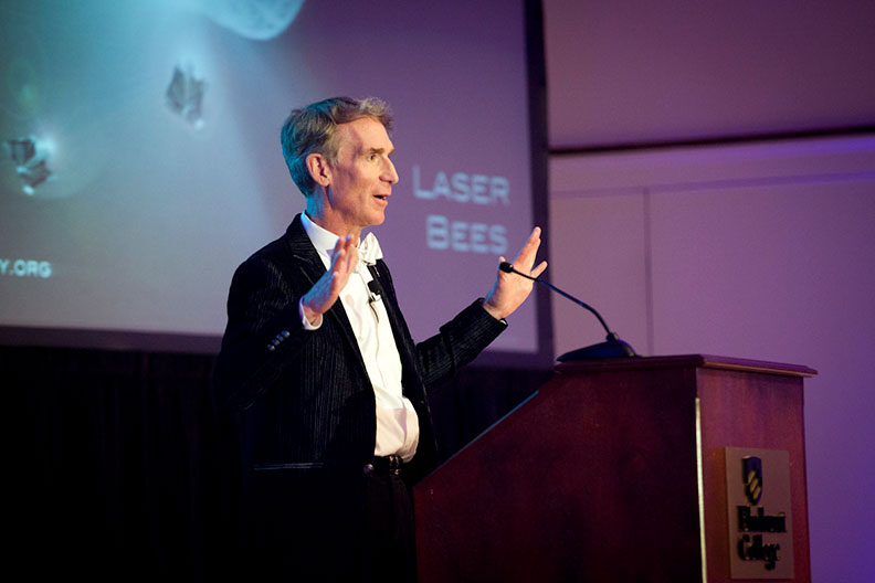 Bill Nye, the star of "Bill Nye the Science Guy," spoke at Elmhurst University in 2014.