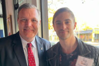 President Troy VanAken and Rob Randall at the President's Road Trip Los Angeles event.