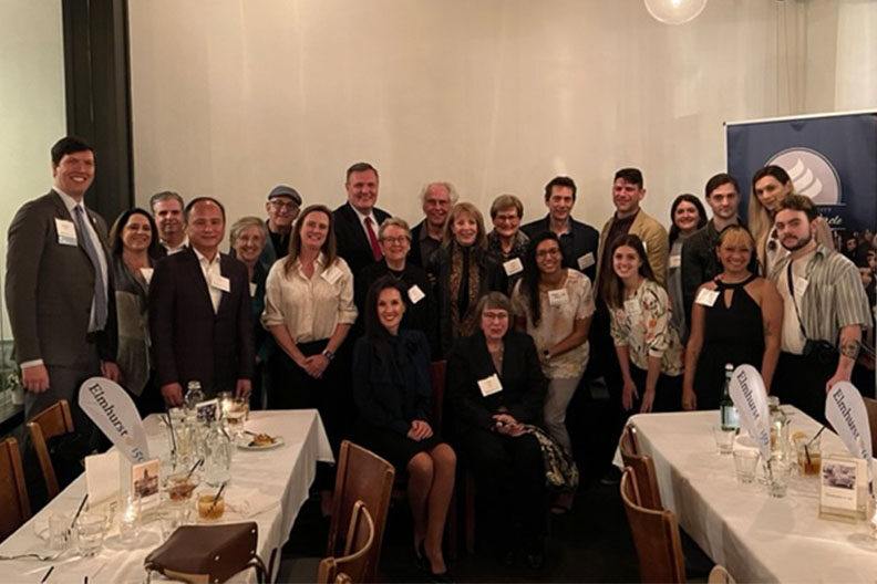 Group photo of the attendees at the 2022 President's Road Trip Los Angeles event.