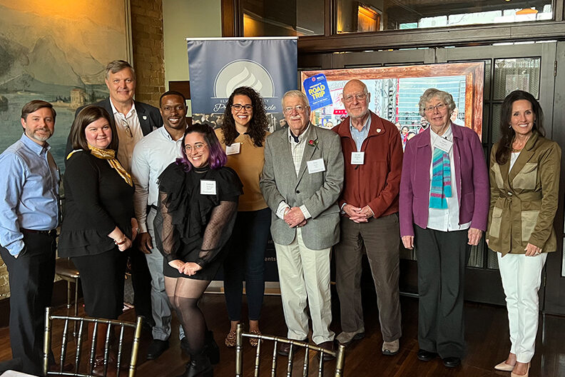 Alumni and friends gathered at the President's Road Trip Minneapolis stop on April 27, 2022.