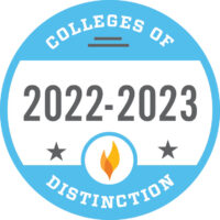 Colleges of Distinction 2022-2023 Badge