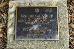 Helga Noice Plaque