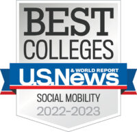 2022-2023 U.S. News and Report Best Colleges rankings badge for Social Mobility