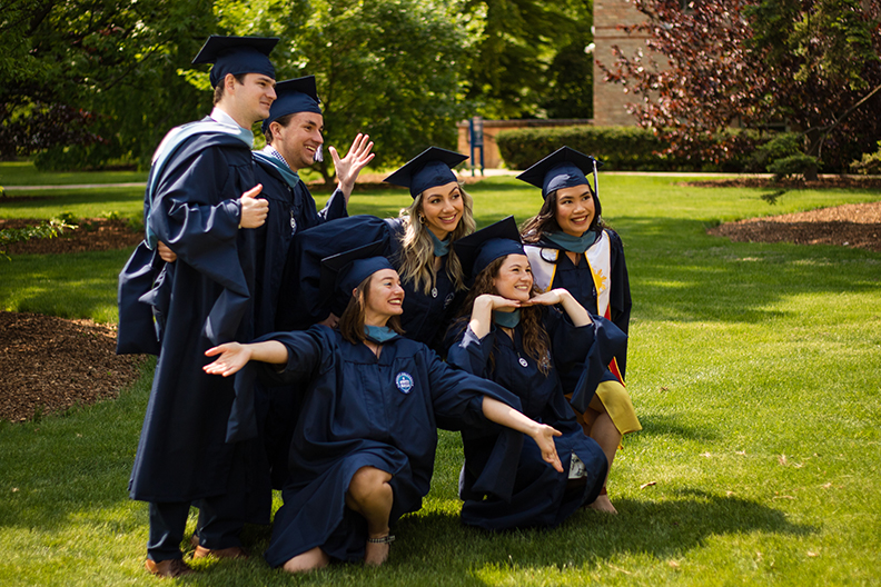 Group of graduates from Elmhurst University