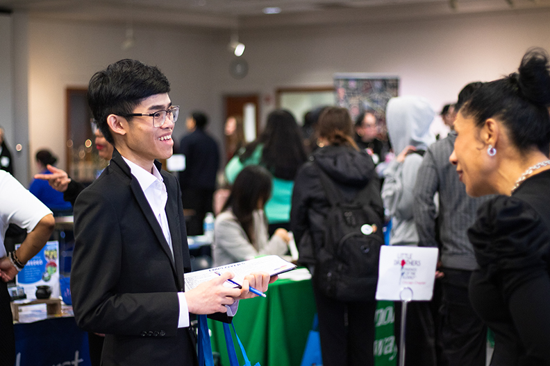 Student at Career Fair