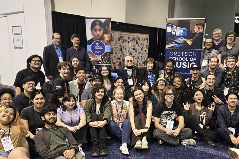 Gretsch students at NAMM