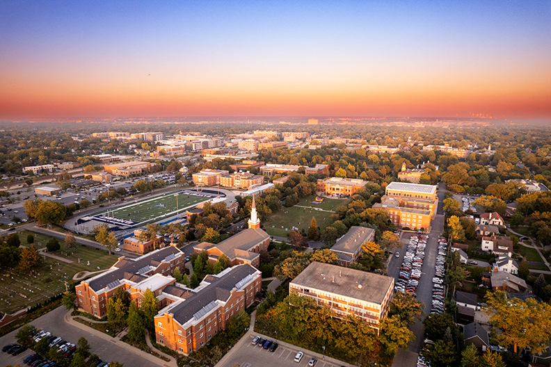 Campus overhead shot
