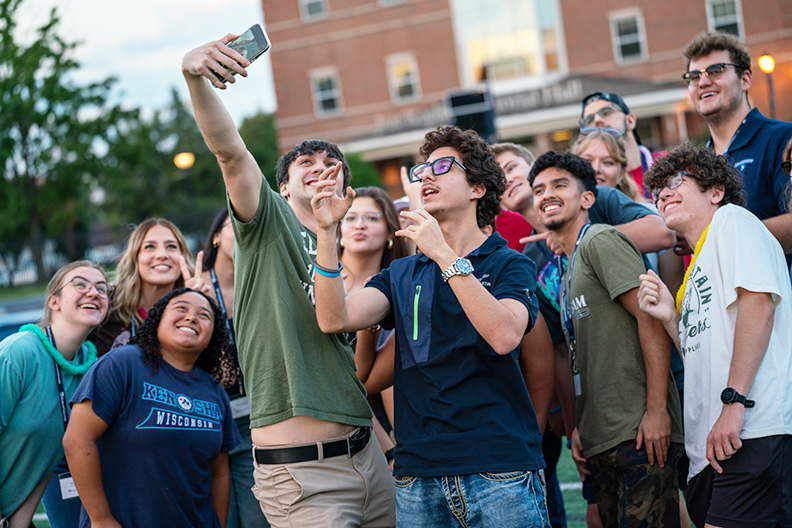 New student orientation day at Elmhurst University