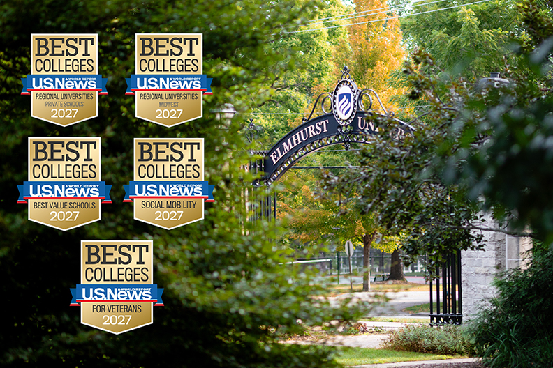 Elmhurst University ranked by US News and World Report.